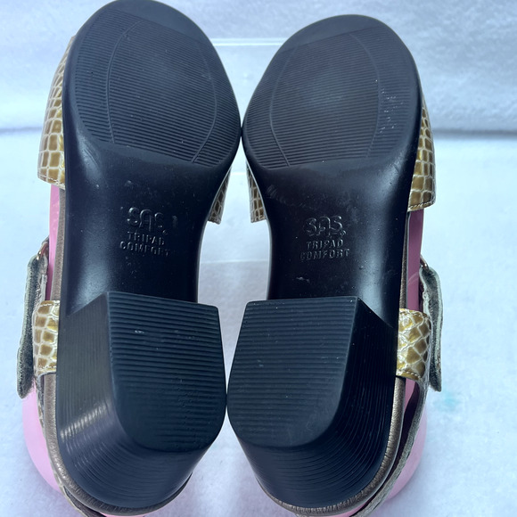 SAS Sandals Womens 7.5M Tripad Comfort Suntimer Snake Print Slingback - Picture 7 of 11